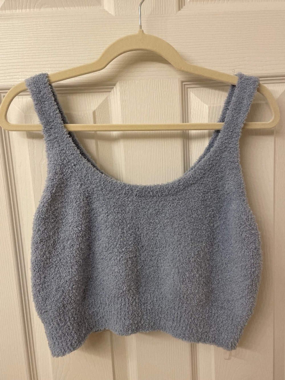 STARS ABOVE Fuzzy Women's Top ✰ Light Blue ✰ M